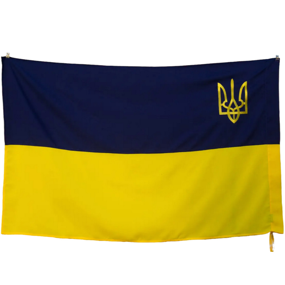 Прапор України з гербом 150х90 см Kirasa (Арт.KI305) - Зображення 4