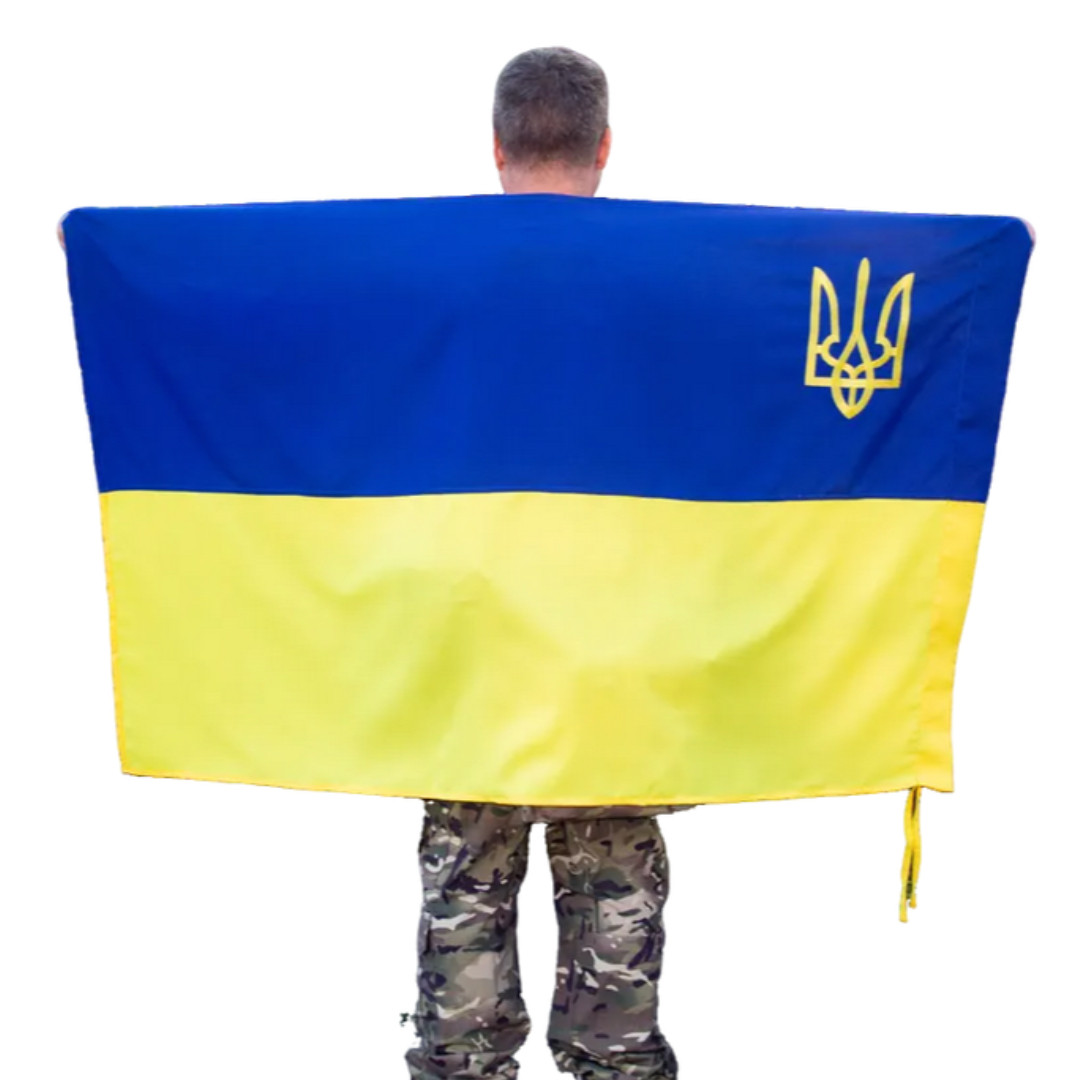 Прапор України з гербом 150х90 см Kirasa (Арт.KI305) - Зображення 2